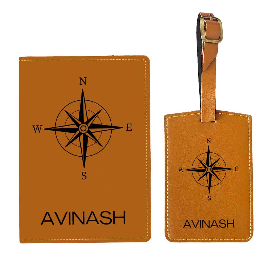 Designer Passport Cover Customized PU Leather Passport Cover and Luggage Tag Set