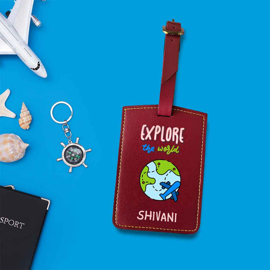 Personalised Luggage Bag Tags for Kids Designer PU Leather Tags