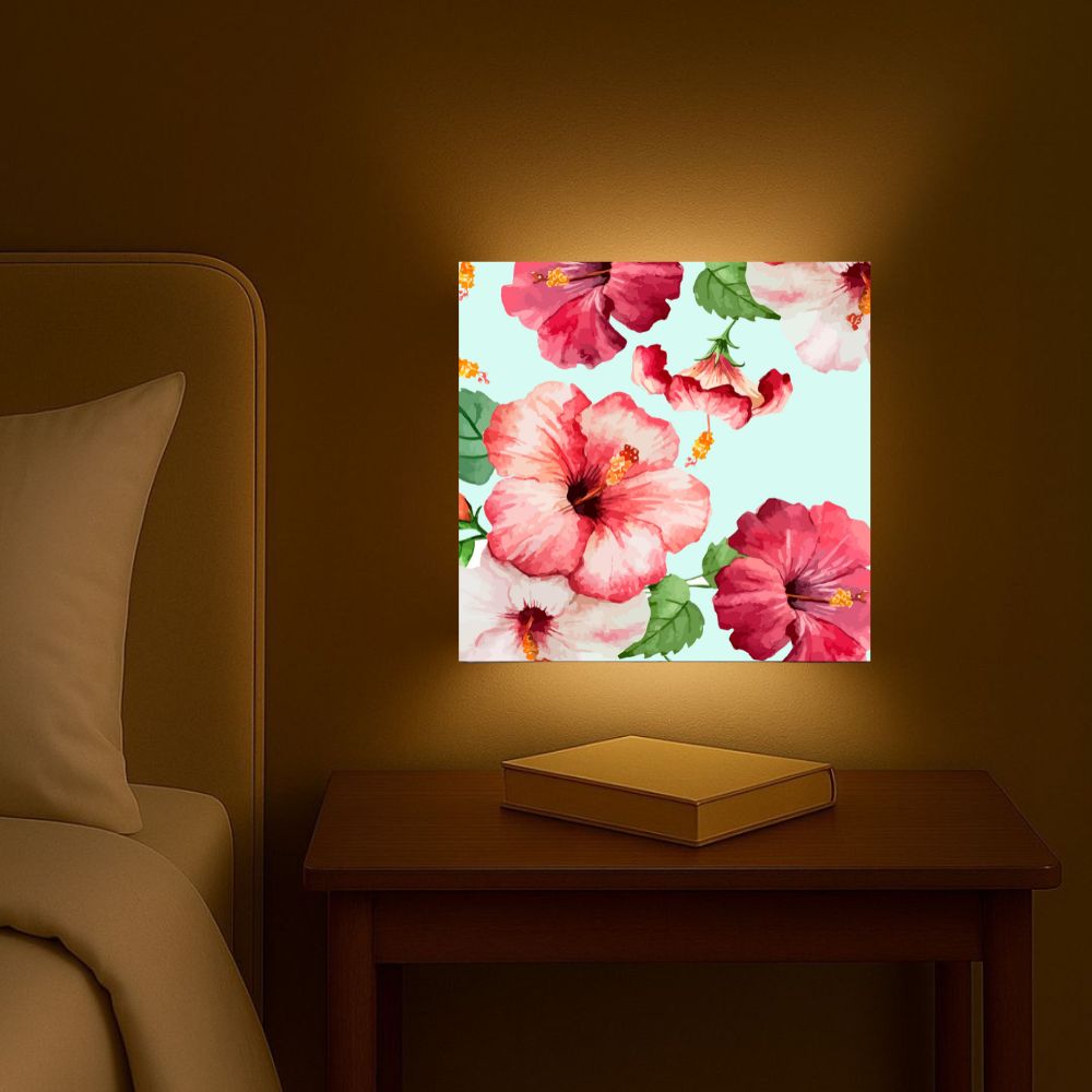 Designer Floral Wall Lamp - Hibiscus