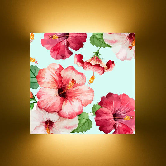 Designer Floral Wall Lamp - Hibiscus