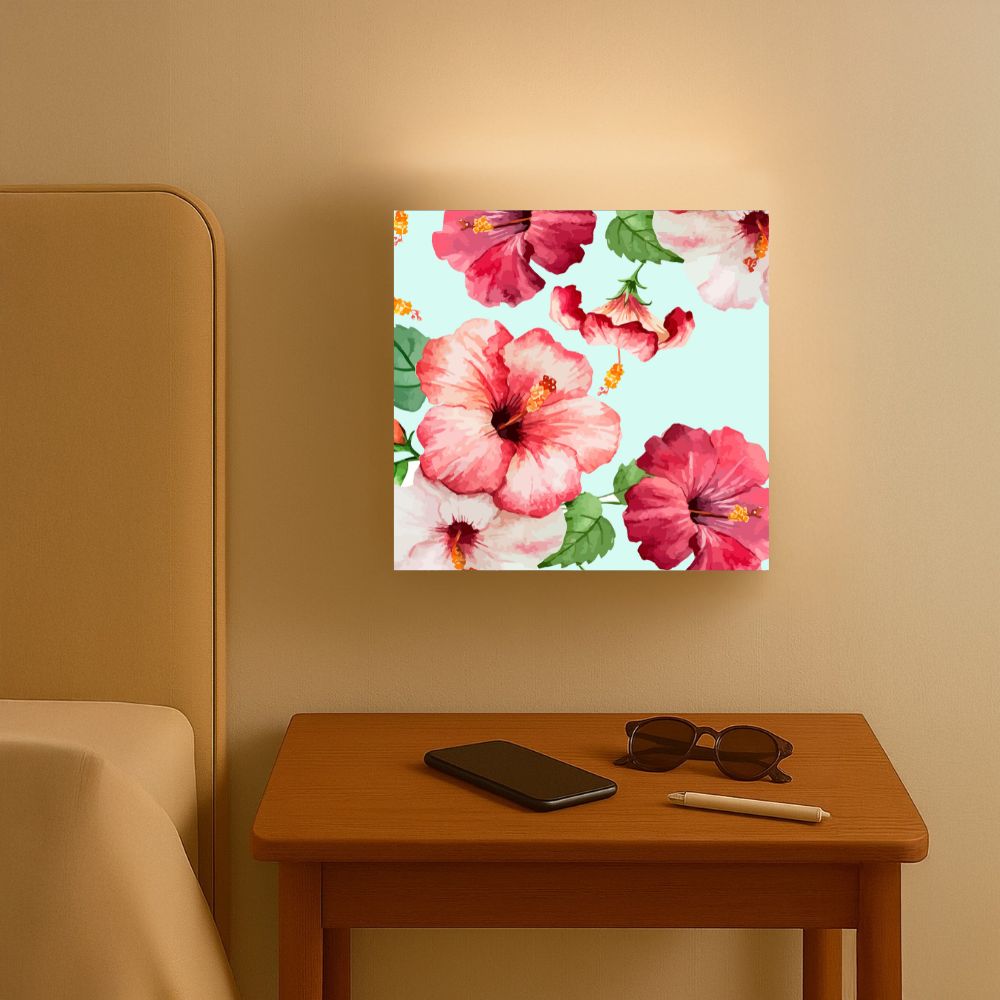 Designer Floral Wall Lamp - Hibiscus