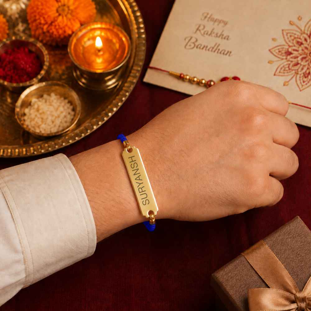 Personalised Name Rakhis For Raksha Bandhan Engrave Your Brother Name Acrylic Rakhi