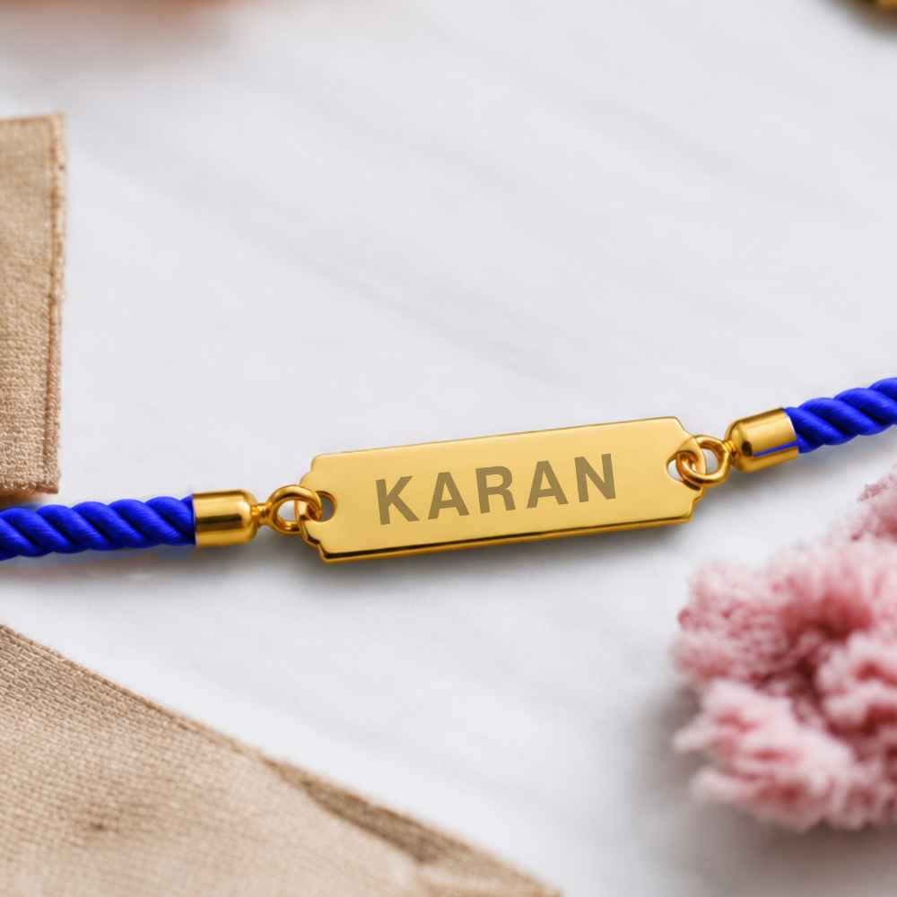 Personalised Name Rakhis For Raksha Bandhan Engrave Your Brother Name Acrylic Rakhi