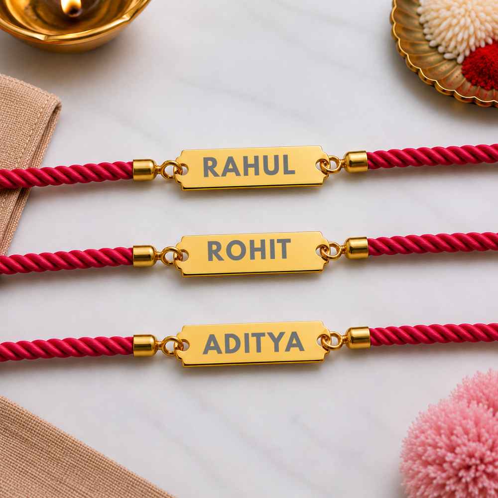 Personalised Name Rakhis For Raksha Bandhan Engrave Your Brother Name Acrylic Rakhi