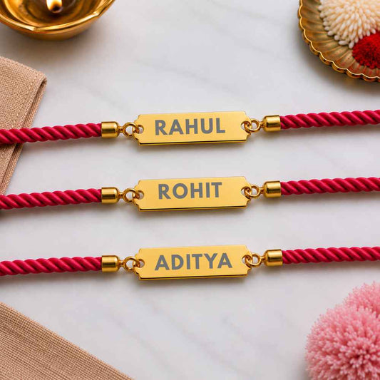 Personalised Name Rakhis For Raksha Bandhan Engrave Your Brother Name Acrylic Rakhi