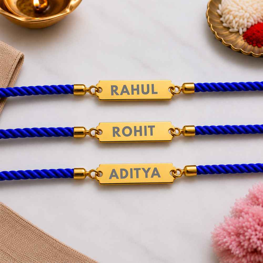 Personalised Name Rakhis For Raksha Bandhan Engrave Your Brother Name Acrylic Rakhi
