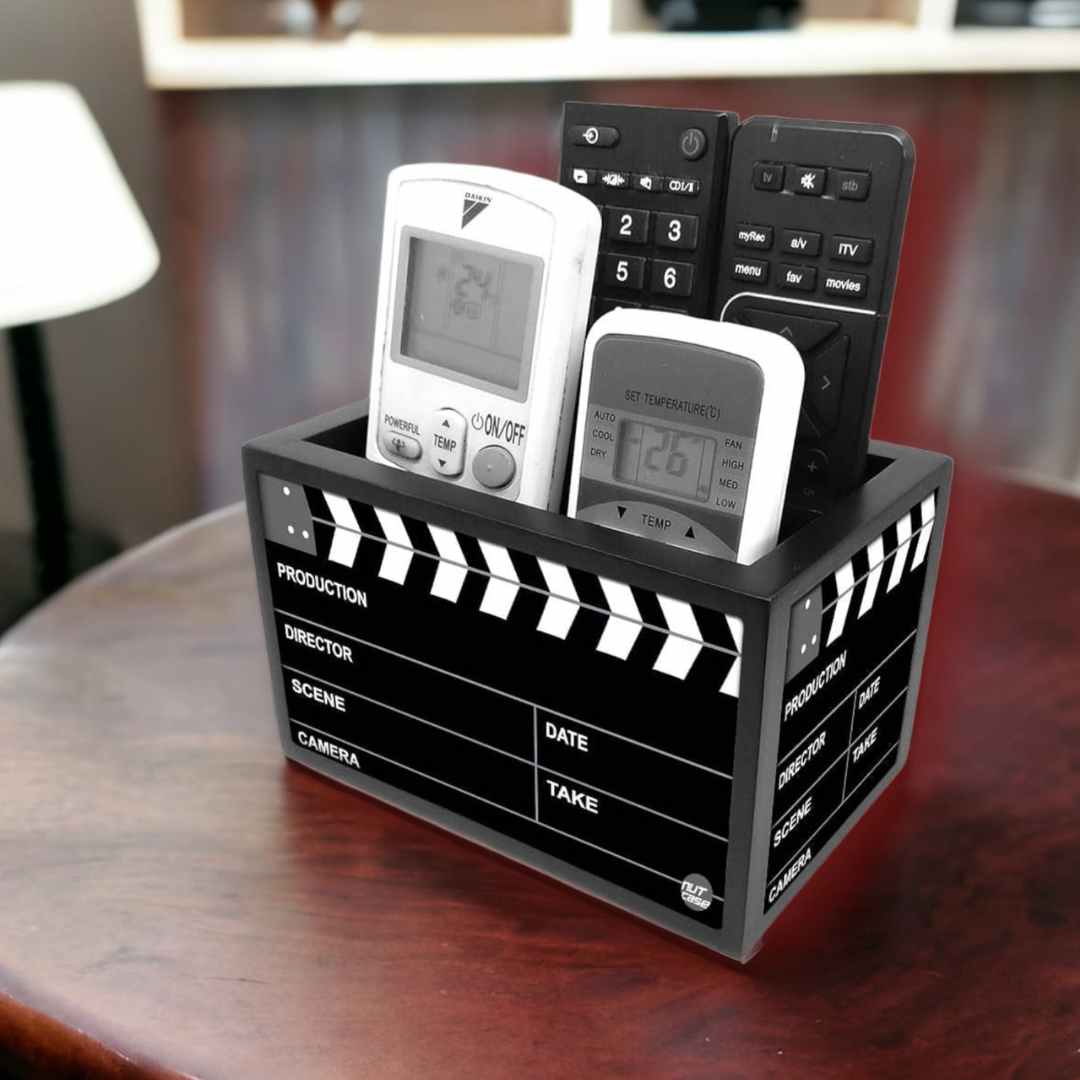 Black Remote Control Holder For TV / AC Remotes -  Filmy
