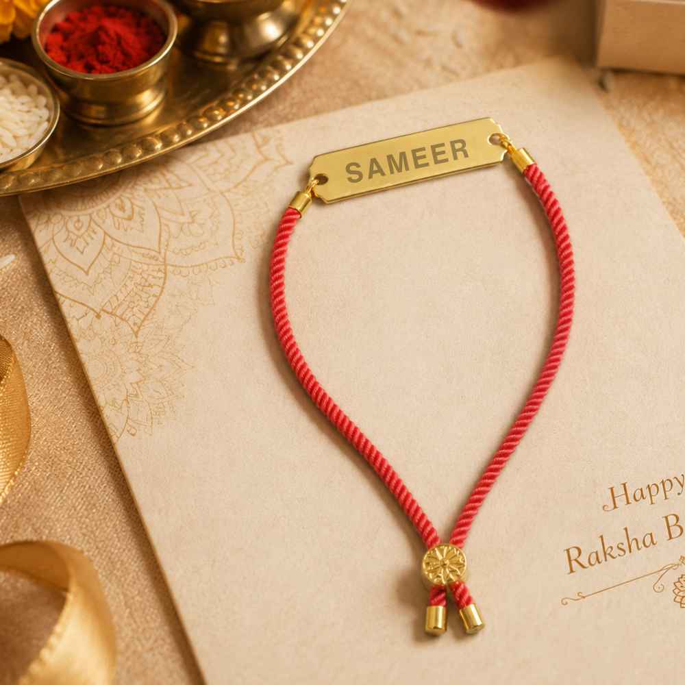 Personalised Name Rakhis For Raksha Bandhan Engrave Your Brother Name Acrylic Rakhi