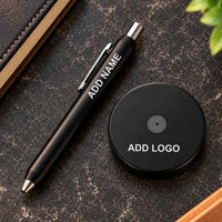 Magentic Levitation Pen with Logo - Add Color logo of the Company on Pen Stand