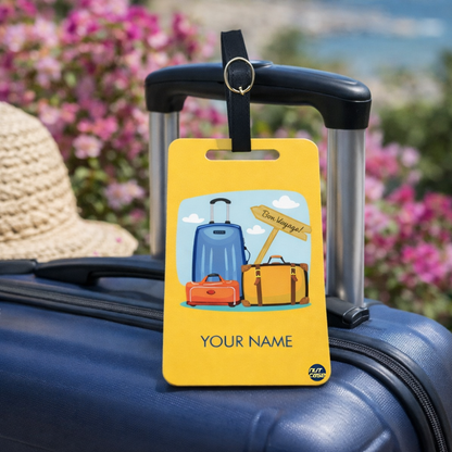 Personalised Travel Tags for Luggage Add Your Name - Suitcases