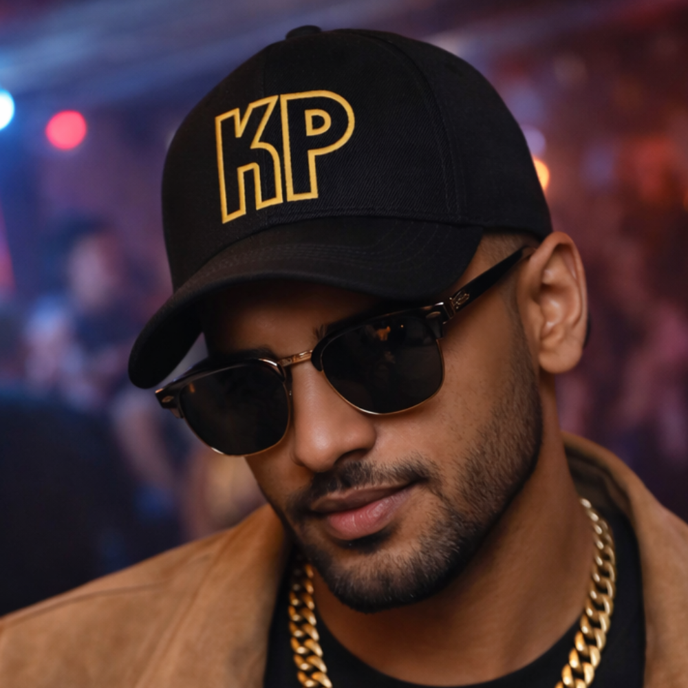 Nutcase Custom Cap with Initial - Black Cap