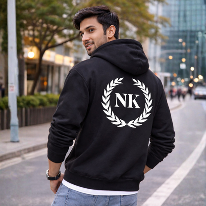Nutcase Customized Black Hoodie hoodies for Men Women-Add Text