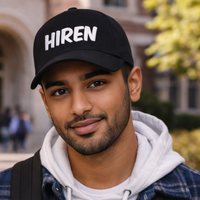 Nutcase Custom Caps with Name - Black Cap