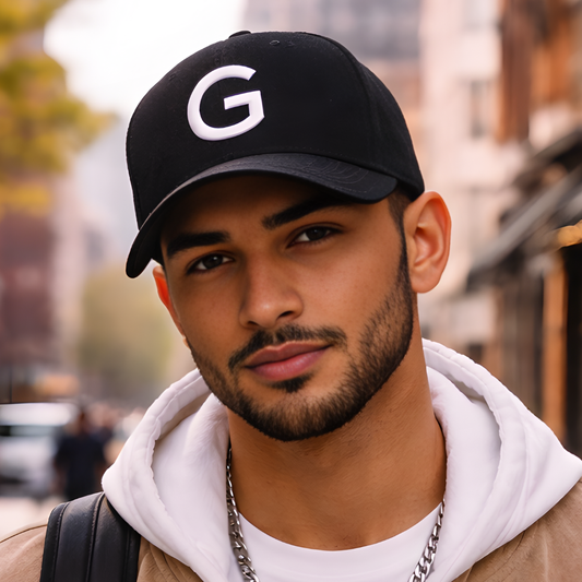 Nutcase Black Cap - Custom Cap with Initials