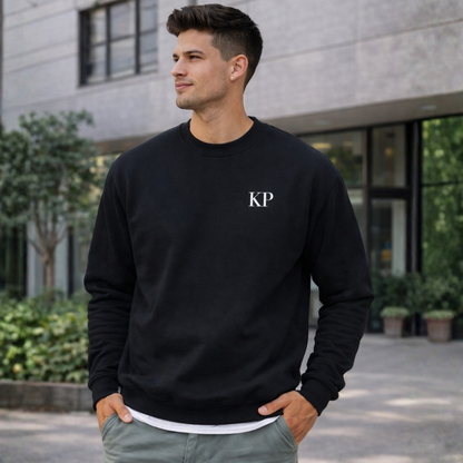 Personalized Sweatshirt for Mens Regular Use -  Add Initials