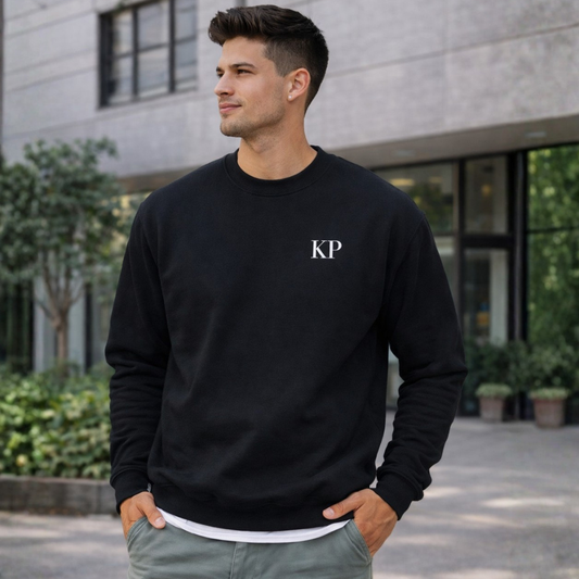 Personalized Sweatshirt for Mens Regular Use -  Add Initials