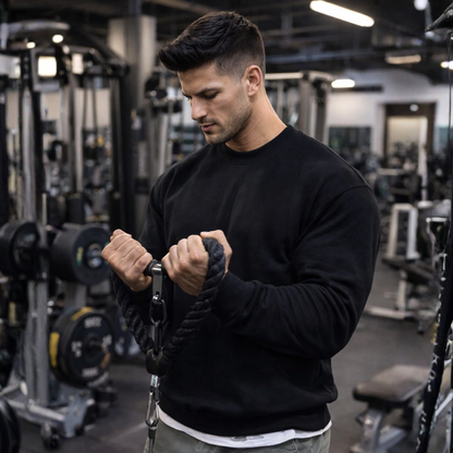 Printed Custom Unisex Sweatshirt Round Neck - Add Initials