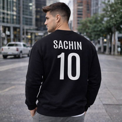 Personalized Sweatshirt for Mens Round Neck - Name & Number