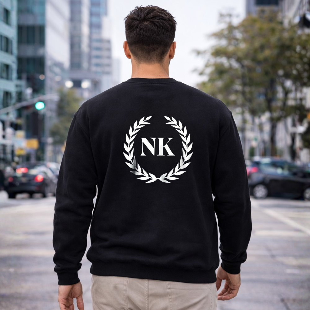 Personalised Printed Sweatshirt Full Sleeves for Men - Initials