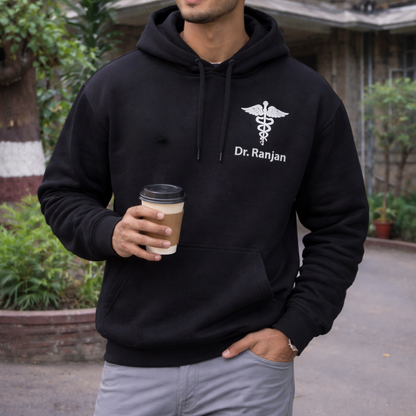 Nutcase Personalized Doctor Hoodie with Logo and Name