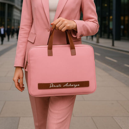 Customized Laptop Bag for Women - Duo Tone Premium Laptop Carry Bag for up to 15” Laptops