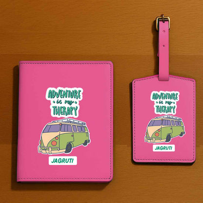 Customised Passport Holder Faux Leather Custom Covers for Passports-Adventure Therapy