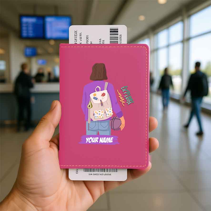 Passport Holder Women Faux Leather Custom Covers for Passports-Just Going