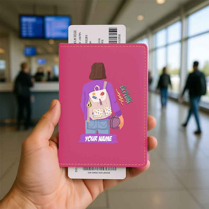 Passport Holder Women Faux Leather Custom Covers for Passports-Just Going