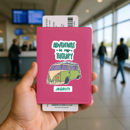 Customised Passport Holder Faux Leather Custom Covers for Passports-Adventure Therapy