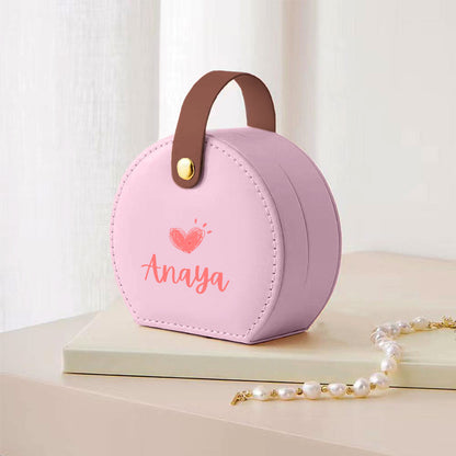 Personalized Small Box for Jewellery Earring, Ring, Necklace - Cute Jewellery Organizer
