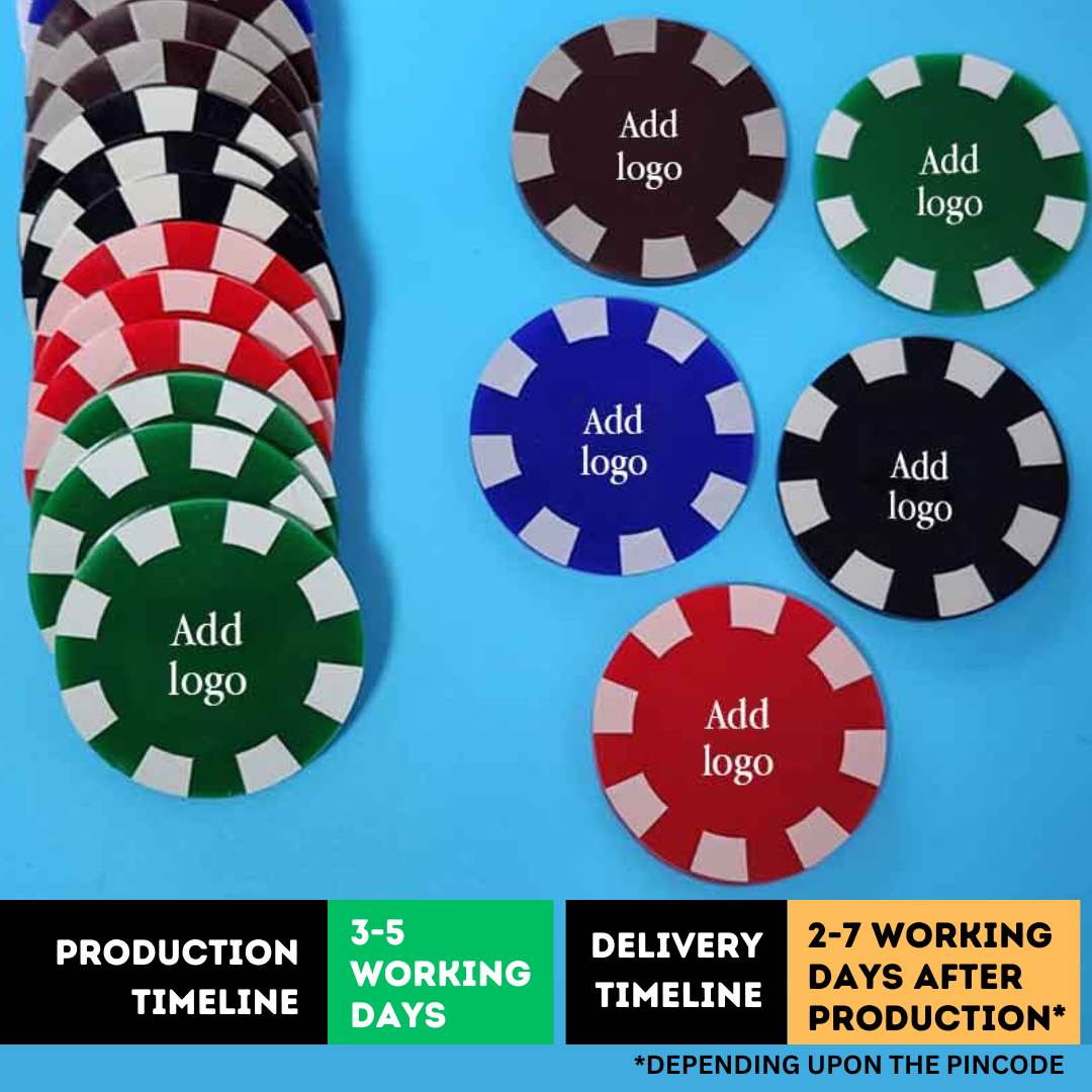Customized Gambling Chips with Logo Poker Chips - ADD LOGO