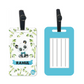 Personalized Passport Cover Holder Travel Case With Luggage Tag -  Cute Small Panda