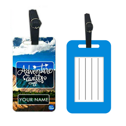 Customized Passport Cover and Luggage Tag Set - Adventure Awaits