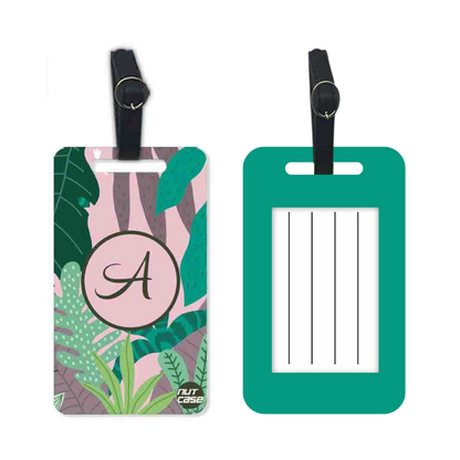 Personalized Passport Cover Baggage Tag Set - Pink Tropical Vibes