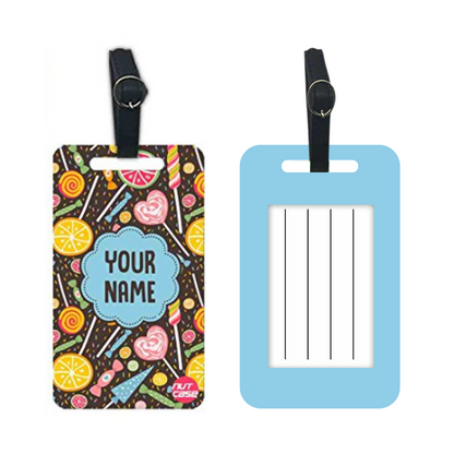 Personalised Passport Cover Luggage Tag Set - Lemon and Candy