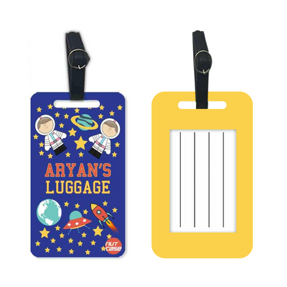 Customized Passport Cover with Luggage Tag Combo Set - Space