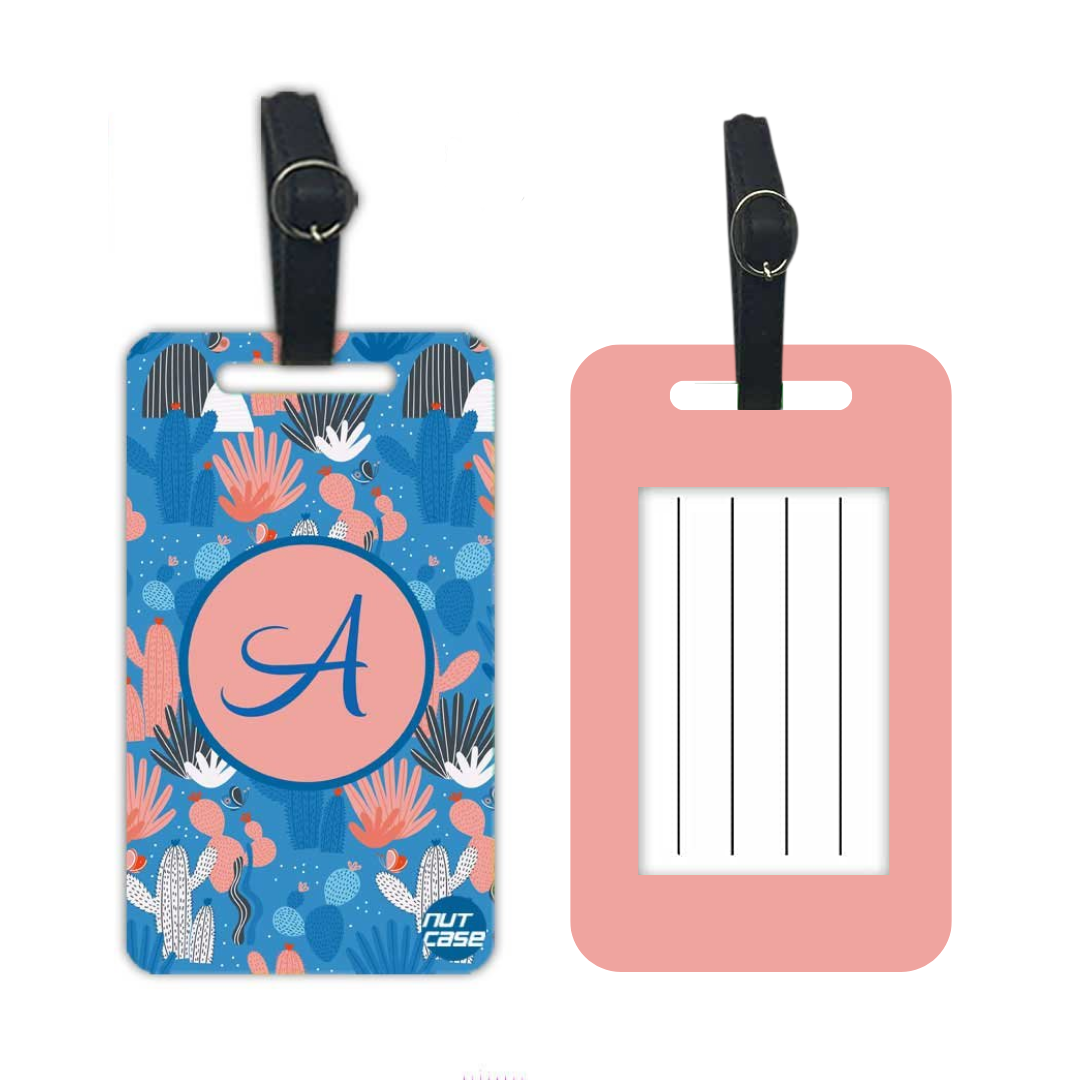 Personalised Passport Cover Travel Suitcase Tag - Pink Cactus Décor