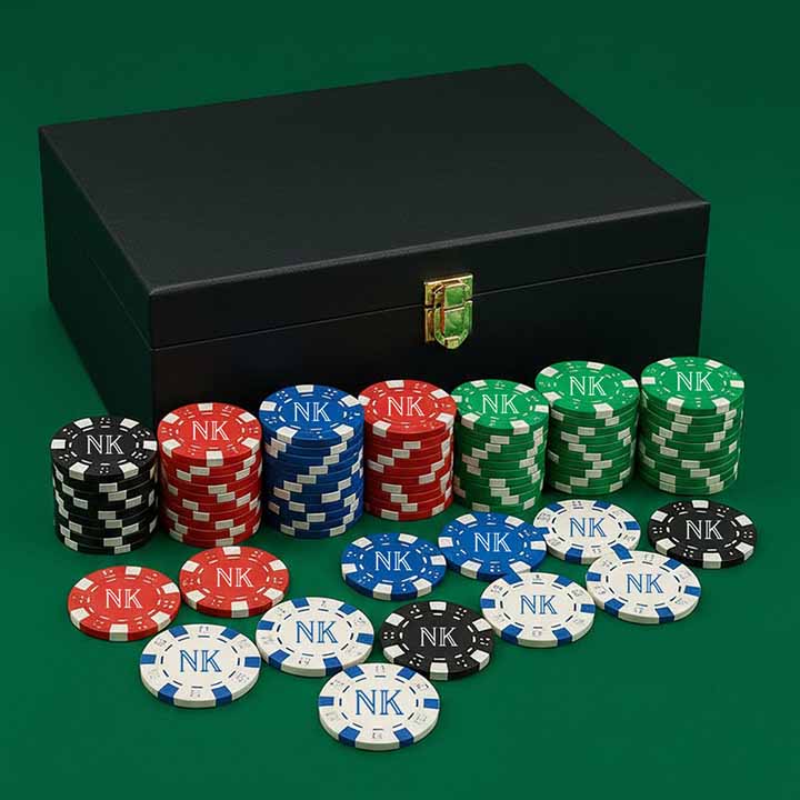 Professional Ceramic Poker - Custom Clay Poker Coin with Playing Cards Non-Tearable & Waterproof (100/200/300 in 5 Colors) - CHIPS COLORS MAY VARY