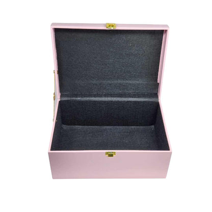 Pink Gift Box for Her with Pink Temperature Tea Coffee Flask Bottle, Jewellery Box & Chocolates