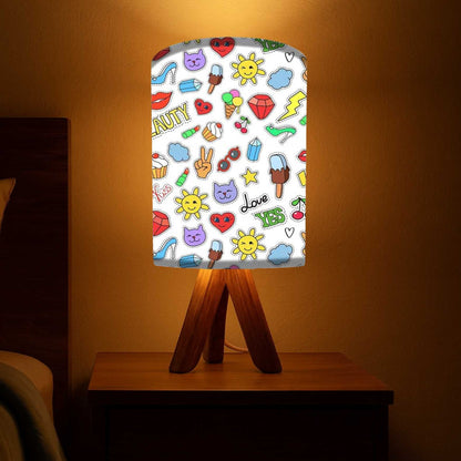 Wooden Bedroom Lamps For Bedroom-Kiss Love (3W LED Bulb Included)
