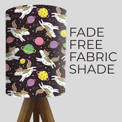 Wooden Side Table Lamps For Bedroom-Flying Unicorn (3W LED Bulb Included)