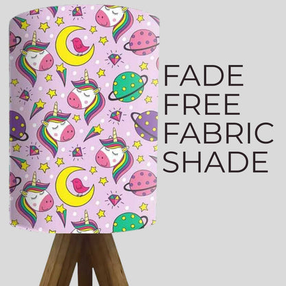 Wooden Table Lamp For Bedroom-Pink Unicorn (3W LED Bulb Included)