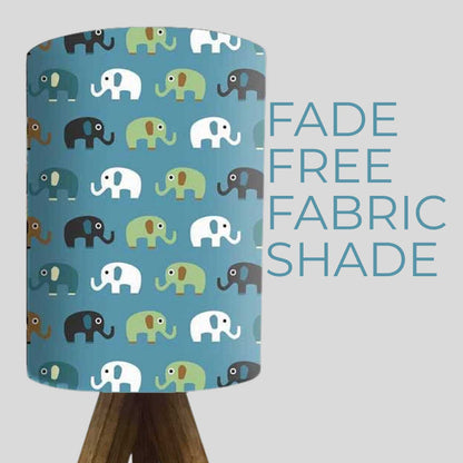 Wooden Lamp Table For Bedroom-Elephants (3W LED Bulb Included)