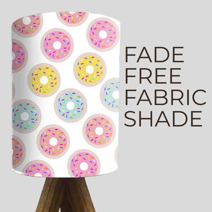 Wooden Side Lamps For Bedroom-Colorful Donuts (3W LED Bulb Included)