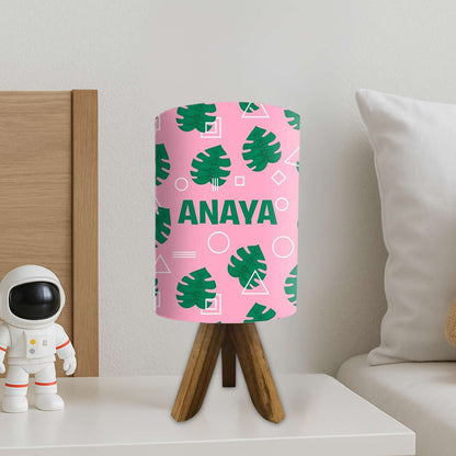 Custom Table Lamp For Bedroom-Monstera Leaves (3W LED Bulb Included)