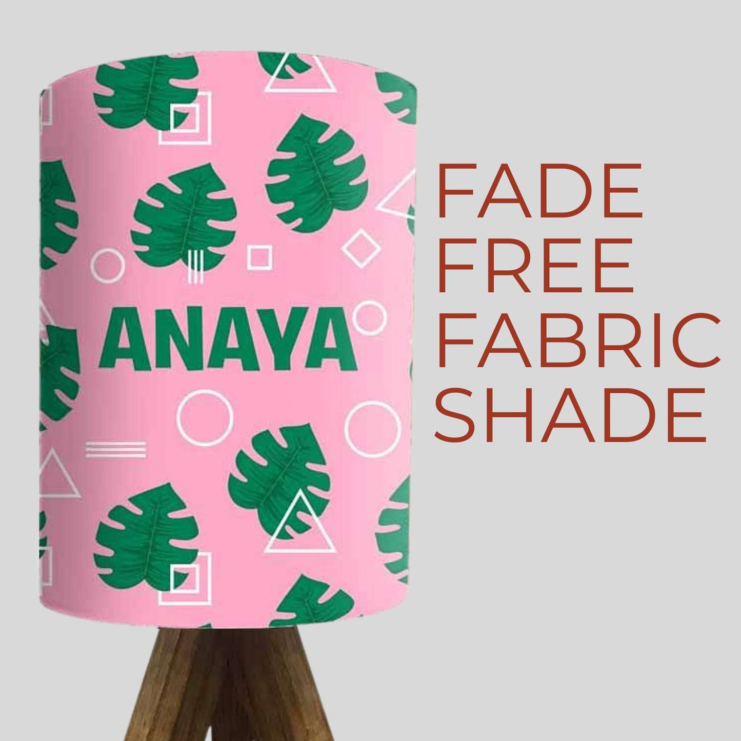 Custom Table Lamp For Bedroom-Monstera Leaves (3W LED Bulb Included)