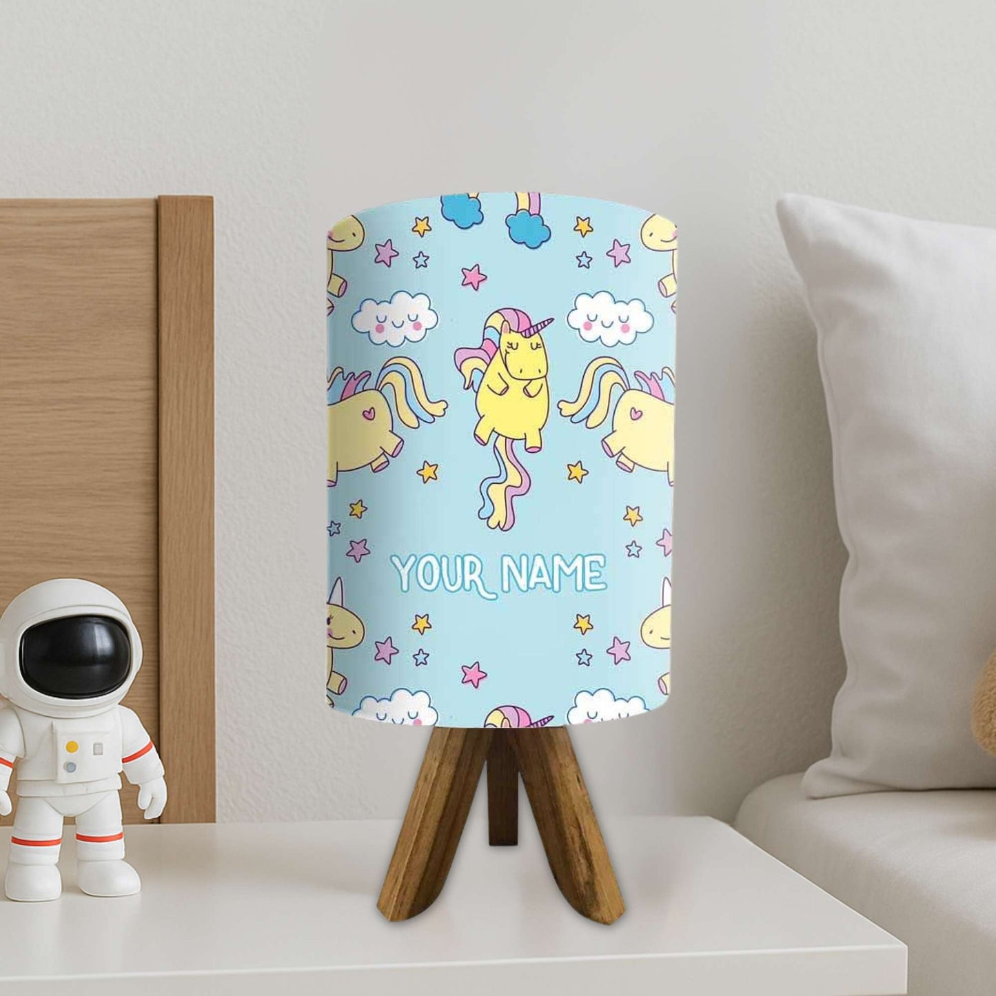 Personalized Night Light For Bedroom-Star Unicorn (3W LED Bulb Included)