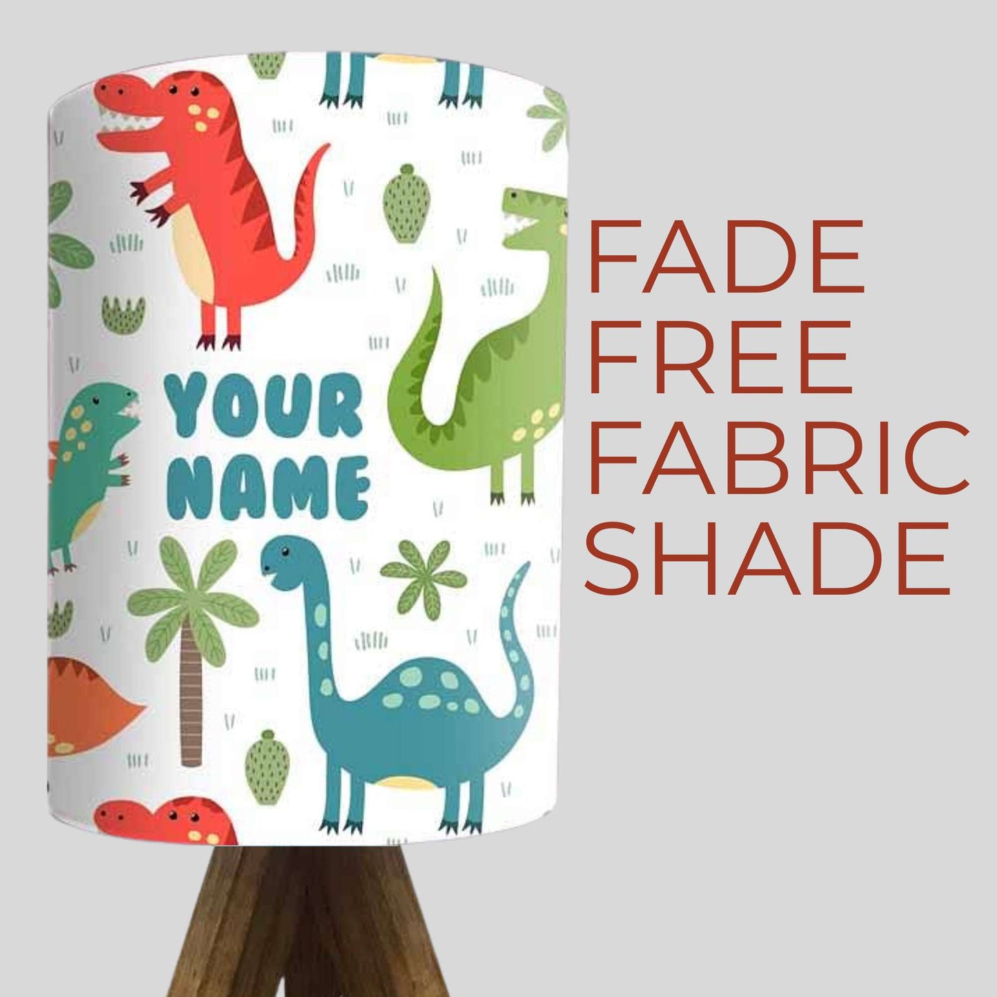 Personalized Lamp For Kids-Dinosour (3W LED Bulb Included)