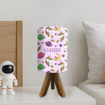 Custom Table Lamp For Kids-Space Unicorn (3W LED Bulb Included)