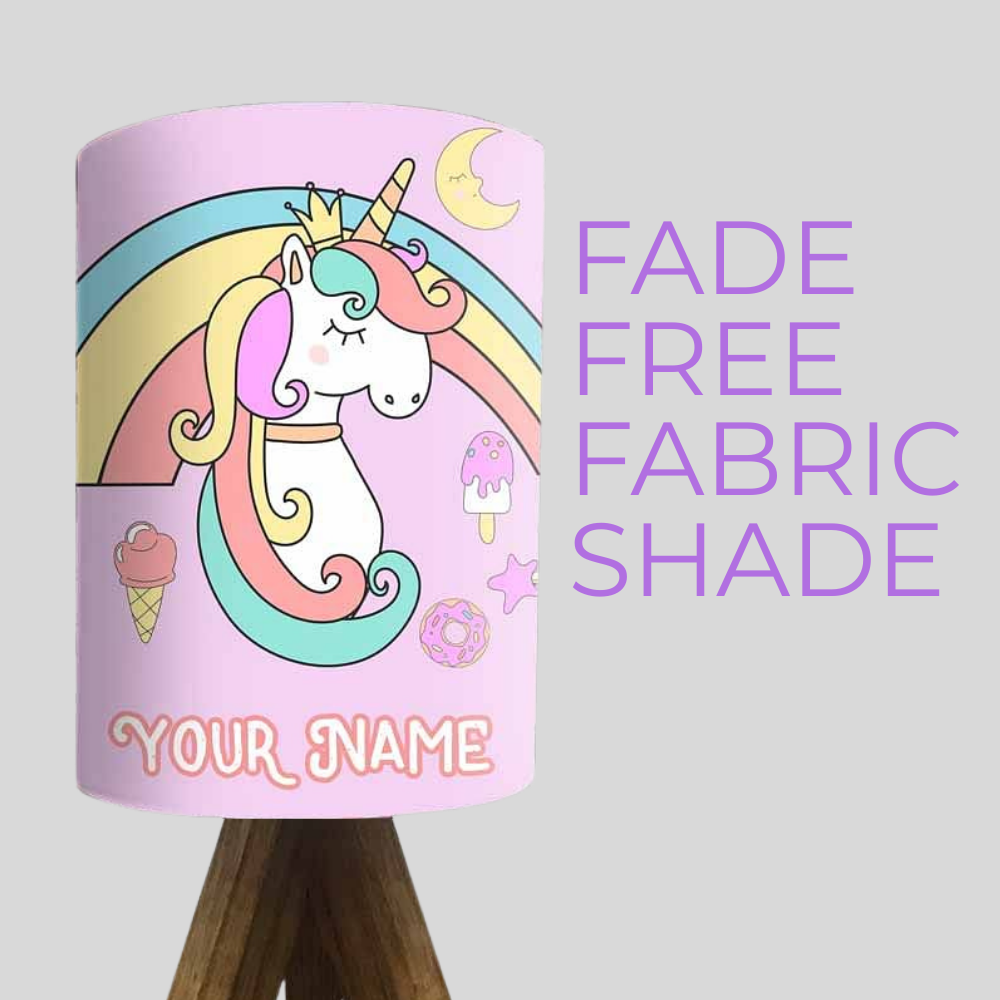 Customized Tripod Table Lamp-Cute Unicorn (3W LED Bulb Included)